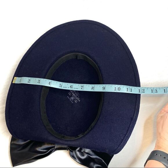 Lancaster vintage wool and sequin hat with back bow - Picture 10 of 13